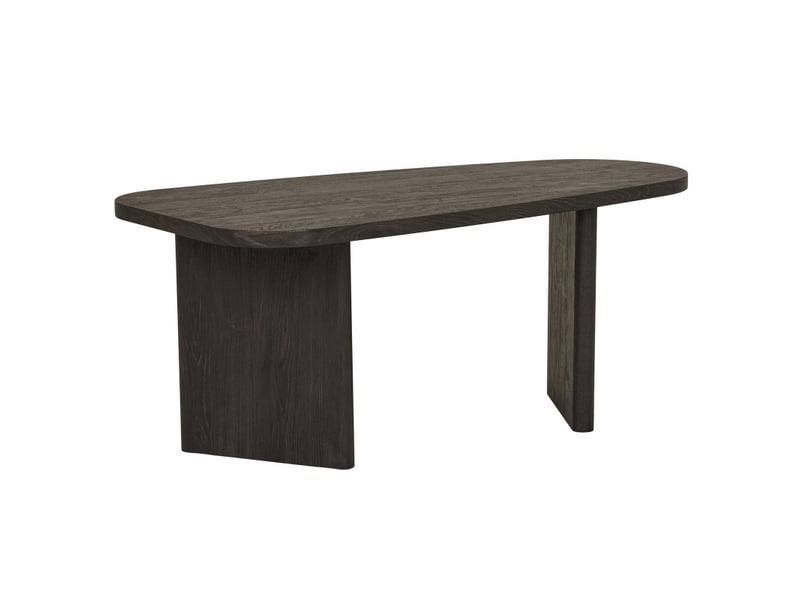 Retz-table basse décor brun foncé 50x100 cm  - Conforama D