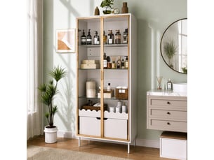 Vitrine coloris bicolore MIVRAY - 75 cmx170.8 cm