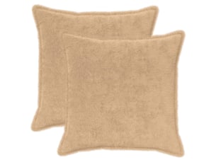 Lot de 2 housses de coussin houten crème 65 x 65 cm cf49306