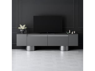 Meuble tv coloris noir  <strong>MOBILIER DECO</strong>  <strong></strong>