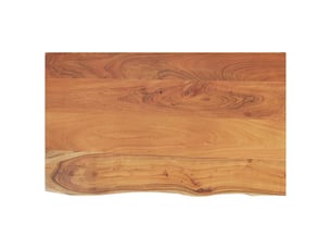 Comptoir de salle de bain, plan de travail 90x60x2,5 cm rectangulaire acacia cf65778