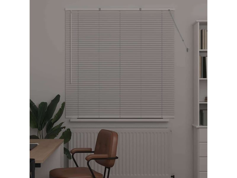 Store vénitien, store de fenêtre blanc 130 x 135 cm 25 mm aluminium cf47704 - Conforama C