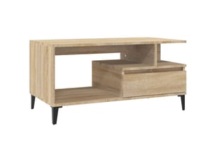 Table basse rectangulaire coloris marron  