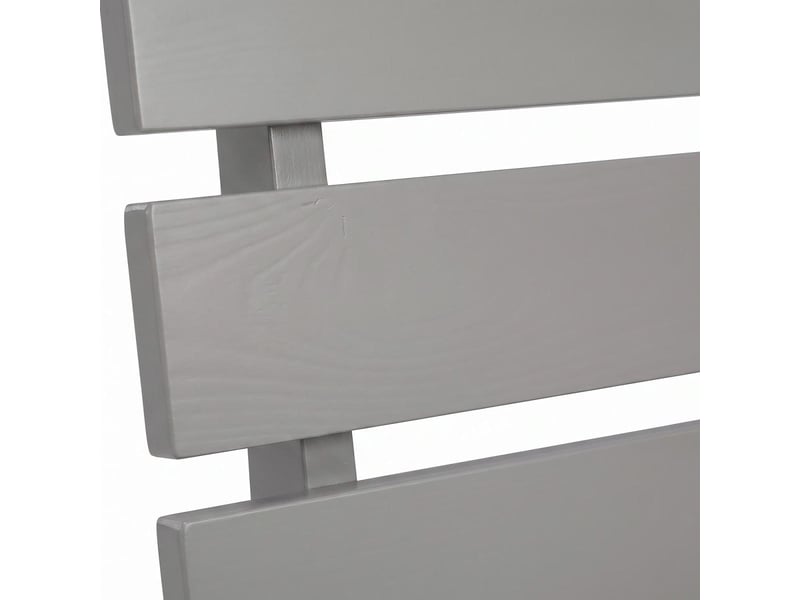  Lit en bois 90x200 cm gris - lit simple - avec matelas à ressorts - massif 3335 - Conforama D
