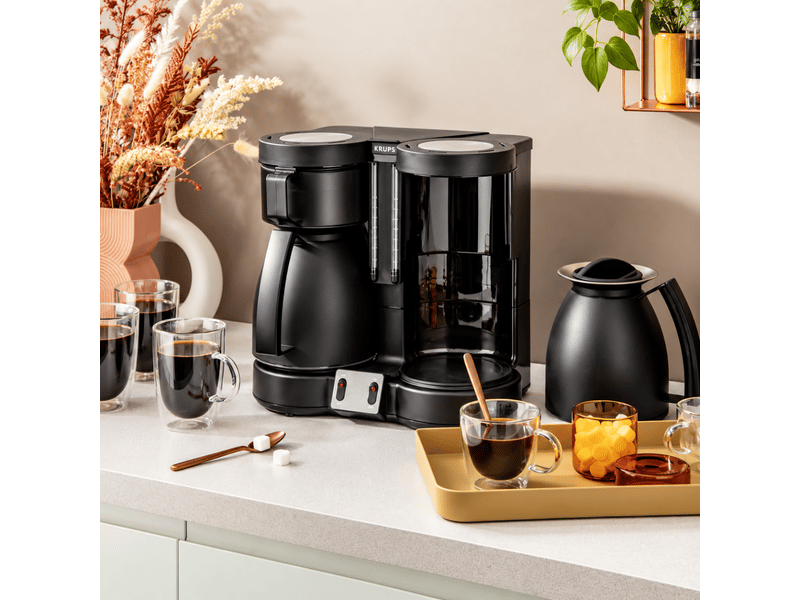 Cafetière isotherme double préparation duothek krups kt850110  - Conforama B