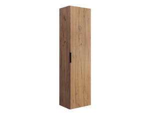 Meuble colonne suspendu de salle de bain flow chêne 35 x 136 cm