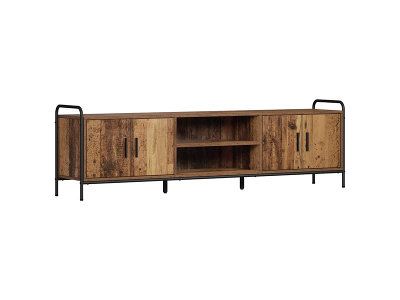  Meuble tv, banc tv 167,5x33x50 cm bois ancien bois d'ingénierie  - Conforama A
