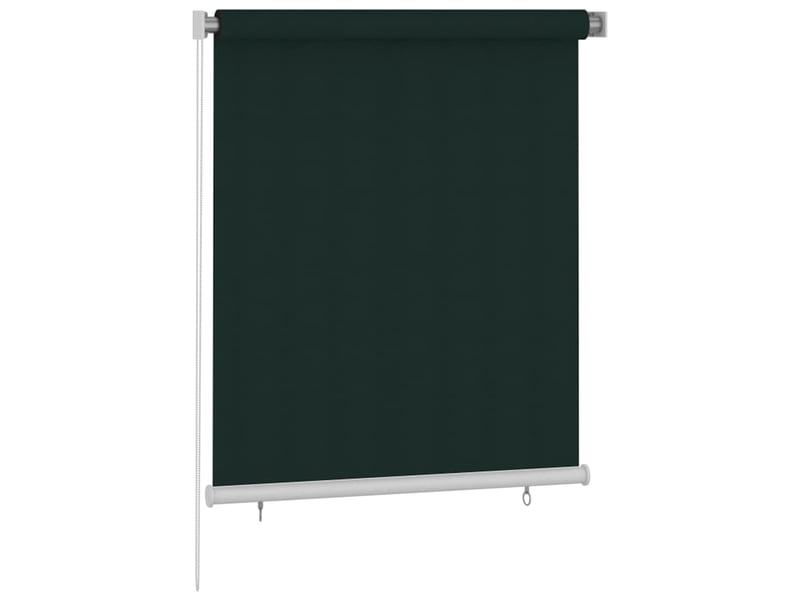 Store enrouleur, store roulant d'extérieur 125 (l) x 140 (h) cm vert foncé hdpe cf47311  - Conforama A
