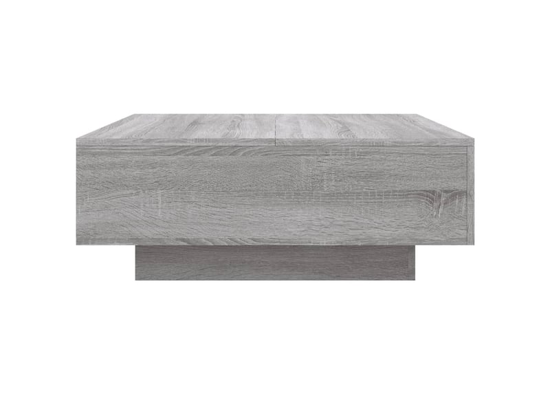  Table basse | table de salon sonoma gris 80x80x31 cm bois d'ingénierie  - Conforama E