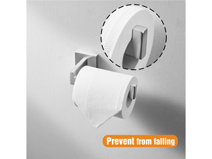Porte-papier toilette en acier brossé, porte-rouleau de papier toilette en acier inoxydable pour salle de bain et cuisine (carré)