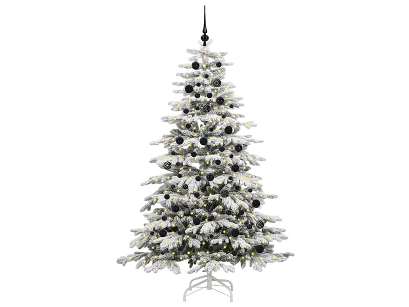 Sapin de noël, arbre de noël artificiel à branches articulées blanc 210 cm shl974 - Conforama C