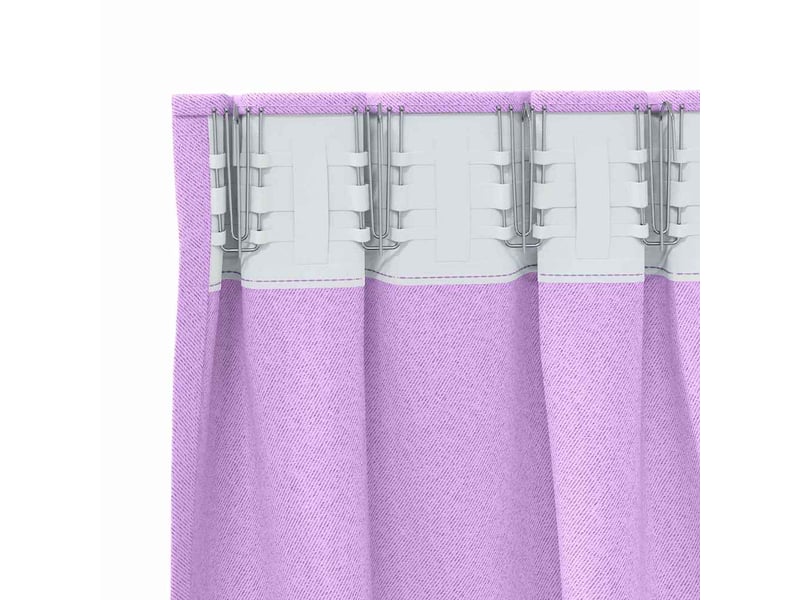 Lot de 2 rideaux occultants, rideaux black-out avec anneaux pourpre 225 x 140 cm cf44737 - Conforama E
