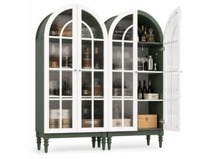 Vitrine coloris bicolore 3 étagère(s) HAUSS SPOLE - 76 cmx165 cm