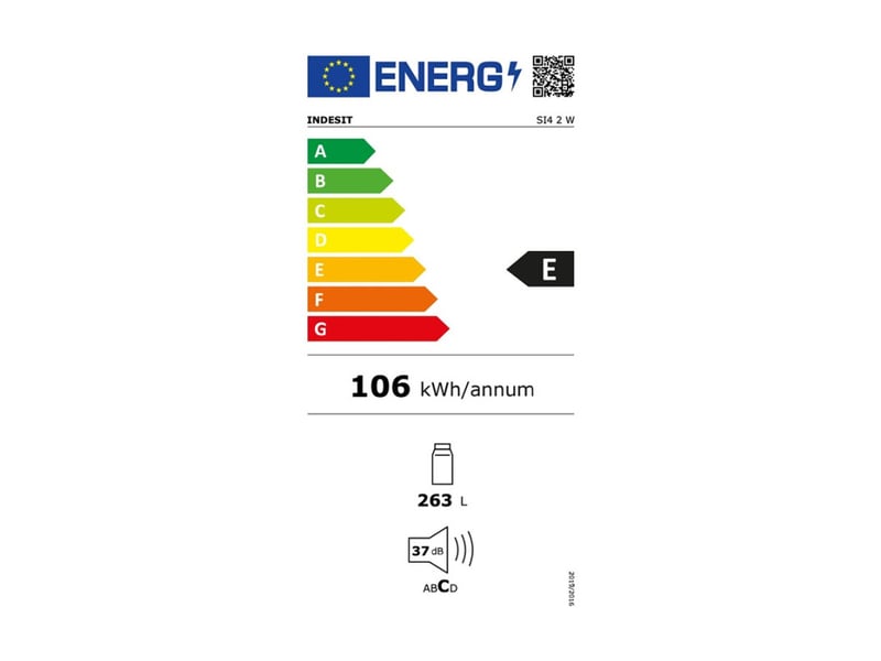 Indesit - réfrigérateur 1 porte 60cm 263l blanc  si42w - SI42W - Conforama E