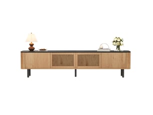 Meuble tv coloris bois clair 190 cm <strong></strong>  <strong></strong>
