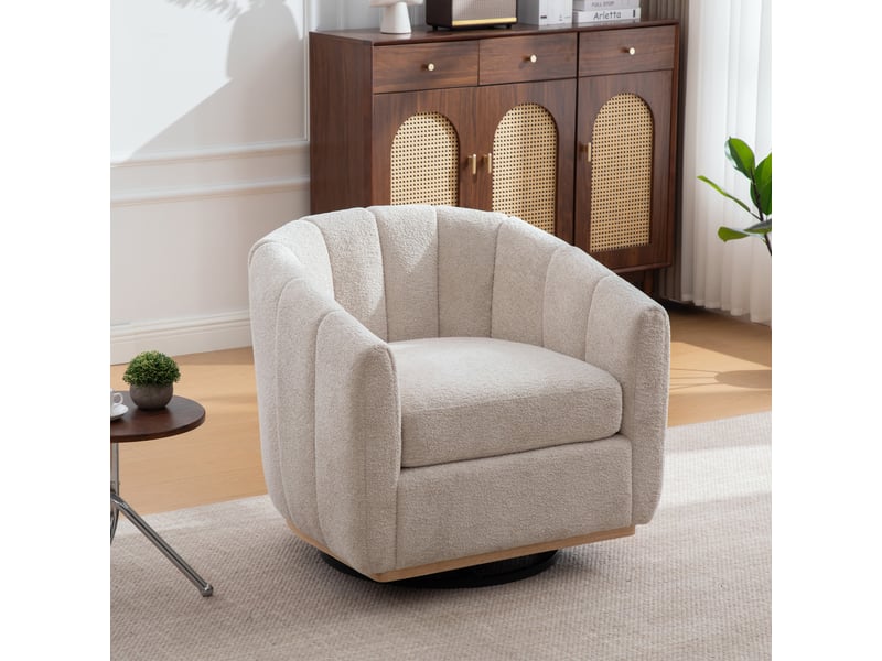  Fauteuil pivotant 360°, en forme de citrouille  - Conforama R