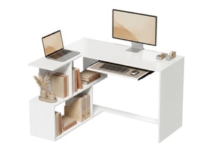 Bureau d'angle    coloris blanc