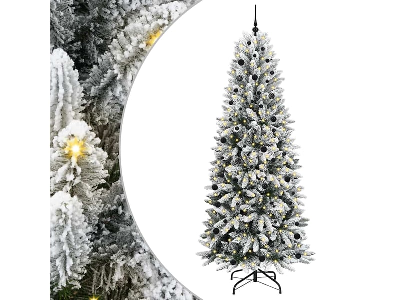 Sapin de noël artificiel, arbre de noël blanc 240 cm shl2794 - Conforama A
