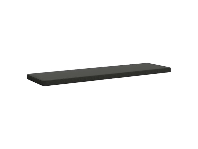 Lot de 2 coussins de banc, coussins d'assise vught 100 % polyester anthracite cf57769 - Conforama D