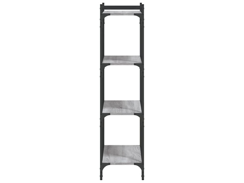  Bibliothèque à 4 niveaux, armoire à livres sonoma gris 60x30x120 cm  - Conforama E