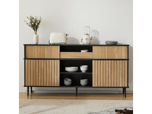 Chiffonnier      160x40x80cm coloris bicolore largeur 40 cm hauteur 80 cm