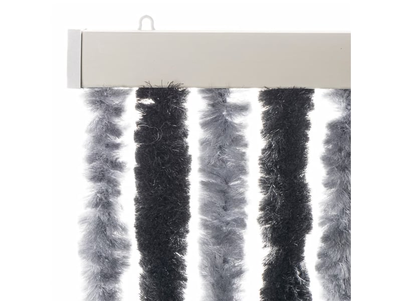 Rideau anti-mouches, moustiquaire gris et noir 90x200 cm chenille cf43550  - Conforama D