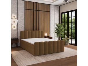 Lit avec rangement 180x200 cm <strong>MASSENO</strong> <strong></strong> coloris bois clair