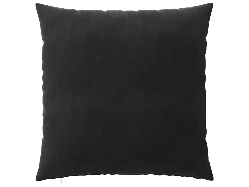  Lot de 2 housses de coussin heerlen noir 80 x 80 cm velours cf49182  - Conforama C