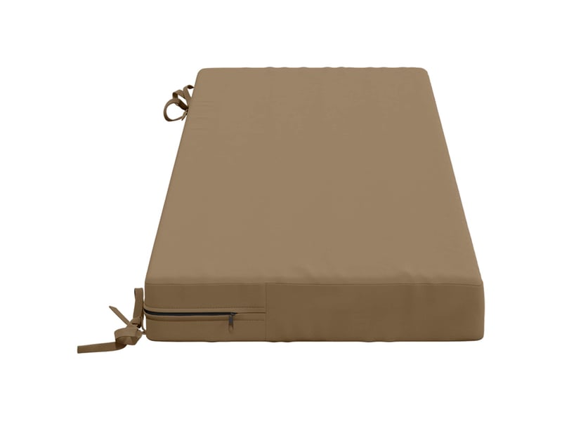 Coussin de banc, coussin d'assise, coussin de canapé soest 100 % polyester taupe 100 x 40 x 8 cm cf53570 - Conforama D