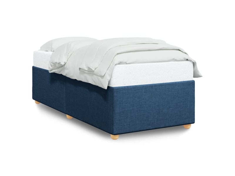  Lit simple- lit adulte -  cadre de lit sans matelas bleu 80x200 cm tissu  - Conforama A