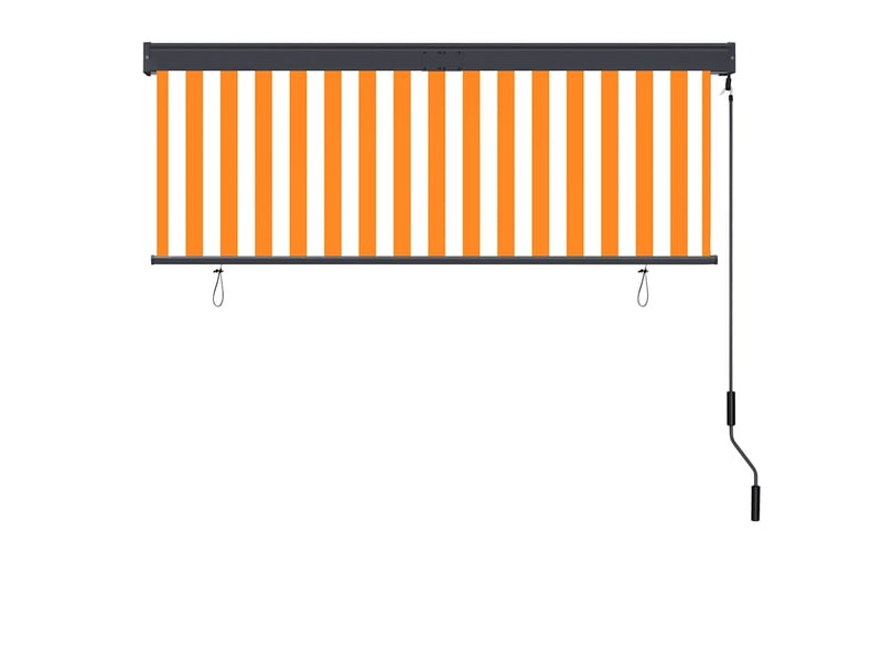  Store enrouleur, store roulant d'extérieur 160x250 cm blanc et orange cf47338  - Conforama D