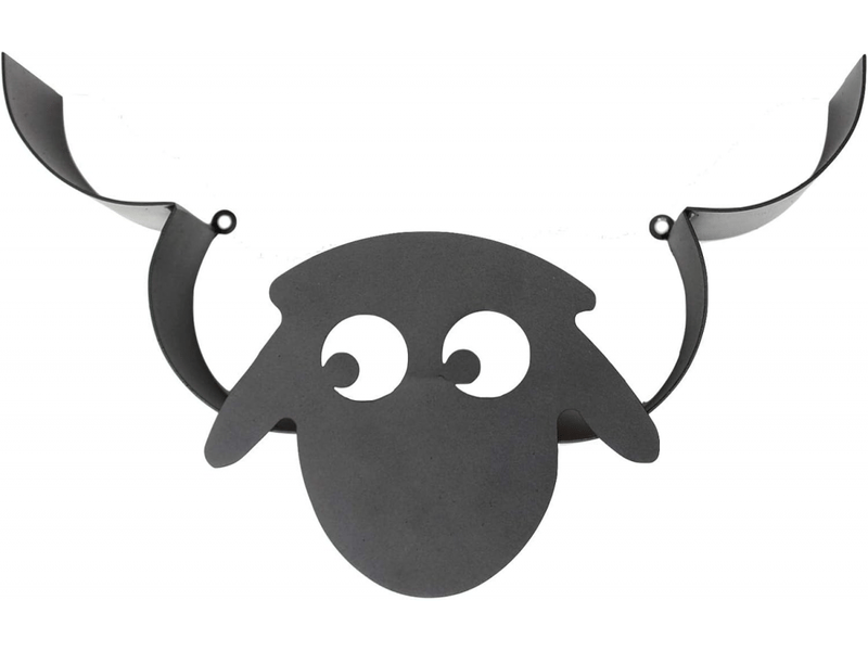  Porte-papier toilette mural en métal motif mouton, porte-mouchoirs humoristique en forme de mouton, noir  - Conforama C