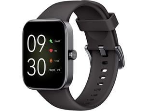 (noir) la montre connectée possède un écran tft de 1,85 pouce et des fonctions de numérotationréponse.