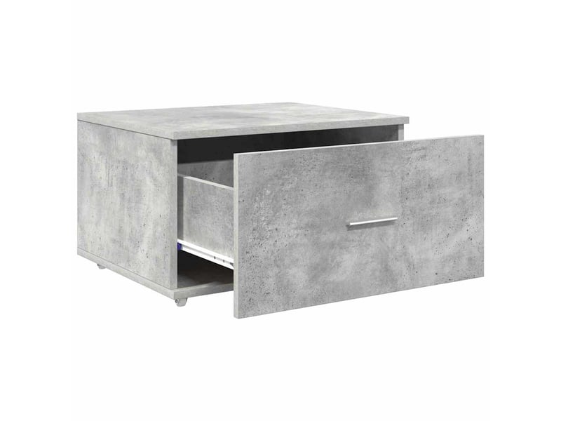  Armoire de rangement bureau, armoire à tiroirs 55 x 45 x 31 cm gris béton  - Conforama E