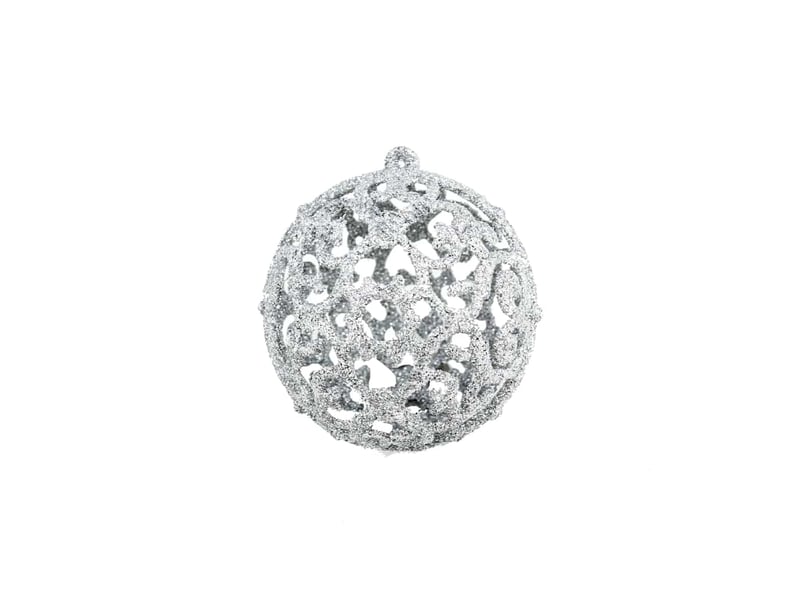  Ensemble de boules de noël 100 pcs 346 cm argenté  - Conforama C