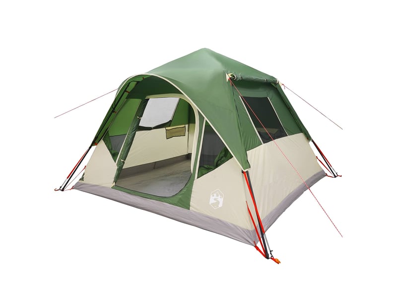  Tente instantanée, tente de camping vert 305x275x190 cm polyester et acier  - Conforama A