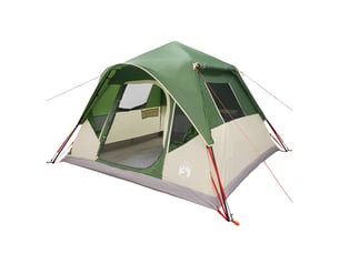 Tente instantanée, tente de camping vert 305x275x190 cm polyester et acier