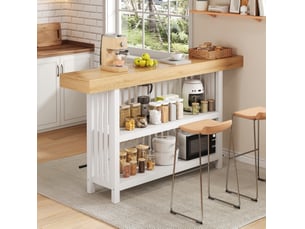 Bar coloris blanc <strong>REDOM</strong> <strong></strong> - 160 cm