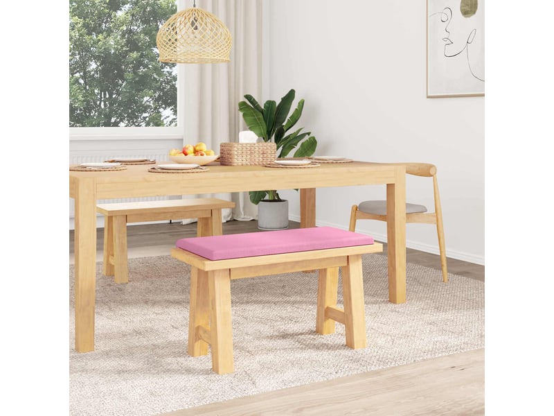  Coussin de banc, coussin d'assise, coussin de canapé tissu rose profondeur 35 cm cf53823  - Conforama C