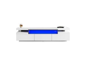 Meuble tv coloris blanc 160 cm OXEZA