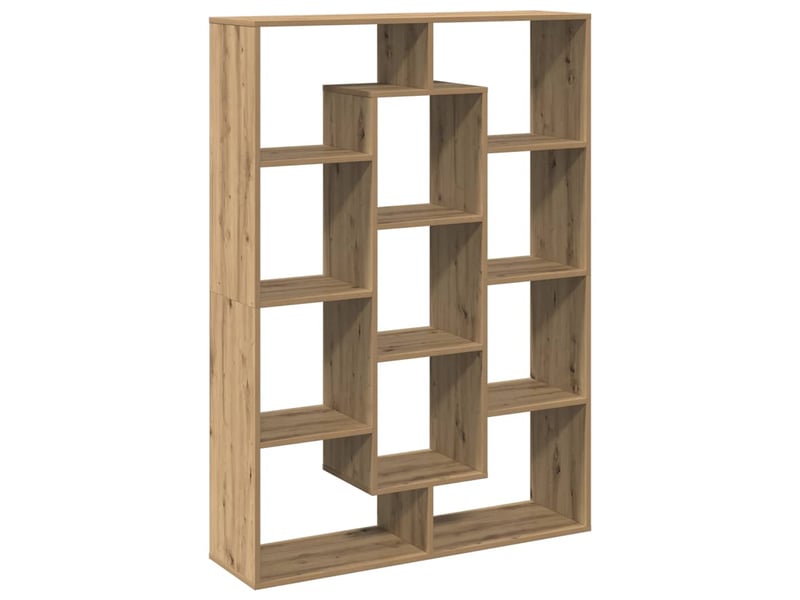  Bibliothèque, étagère de rangement chêne artisanal 102x29x143 cm bois d'ingénierie  - Conforama E