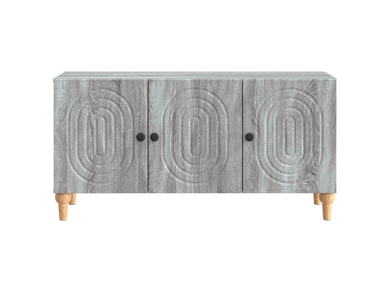  Meuble tv - banc tv - meuble de rangement 99 x 34,5 x 50 cm sonoma gris bois d'ingénierie  - Conforama E