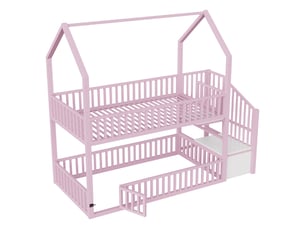 Lit superposé 90x200 cm OPULERANE TRADING LTD coloris rose