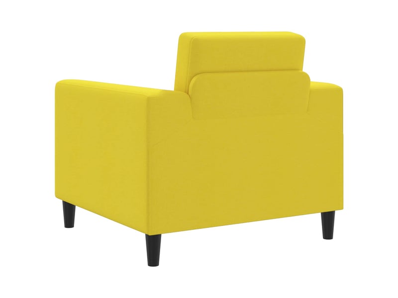 Vidaxl fauteuil jaune clair tissu - Conforama E