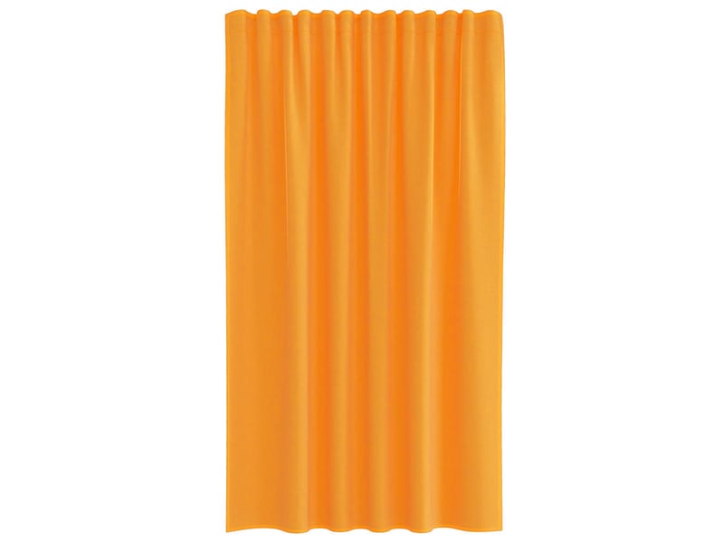  Lot de 2 rideaux en voile, voilages à œillets orange cf44278  - Conforama D