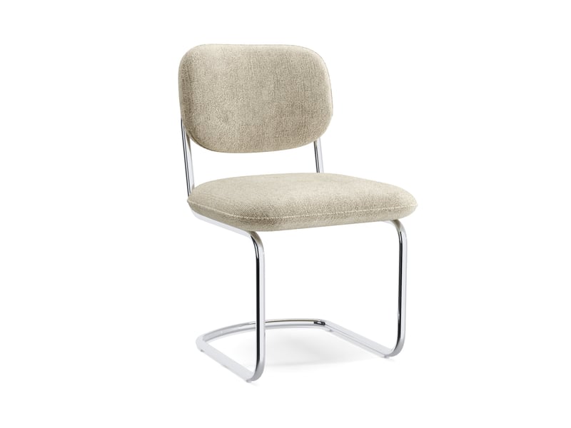 Lot de 2 chaises en velours texturé taupe blake SC63VTTP - Conforama A