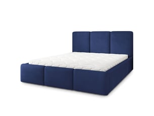 Lit coffre 160x200 cm <strong>MASSENO</strong> <strong></strong> coloris bleu