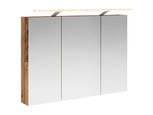 Amoire de salle de bain, meuble de salle de bain avec miroir bois ancien shl8964
