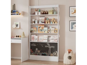Bilderbuchregal et etagere murale 2 pièces – ultra-fin et très économe en espace pour chambre d'enfants