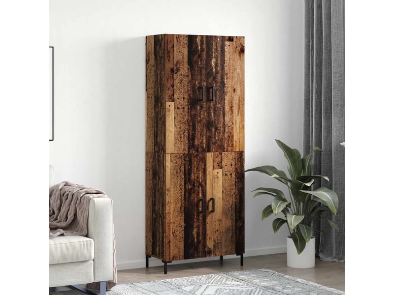  Buffet - haut armoire bois ancien 69,5 x 34 x 180 cm bois d'ingénierie  - Conforama B